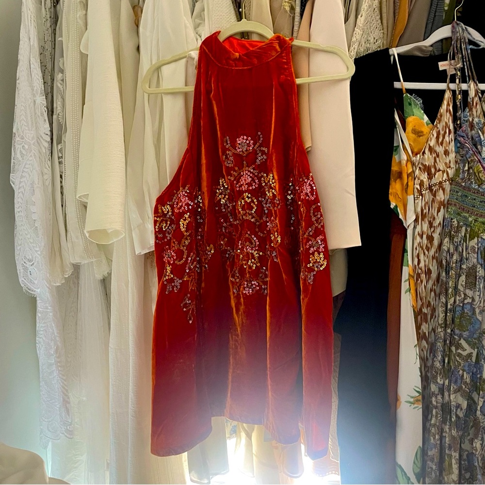 FREE PEOPLE SUEDE DRESS